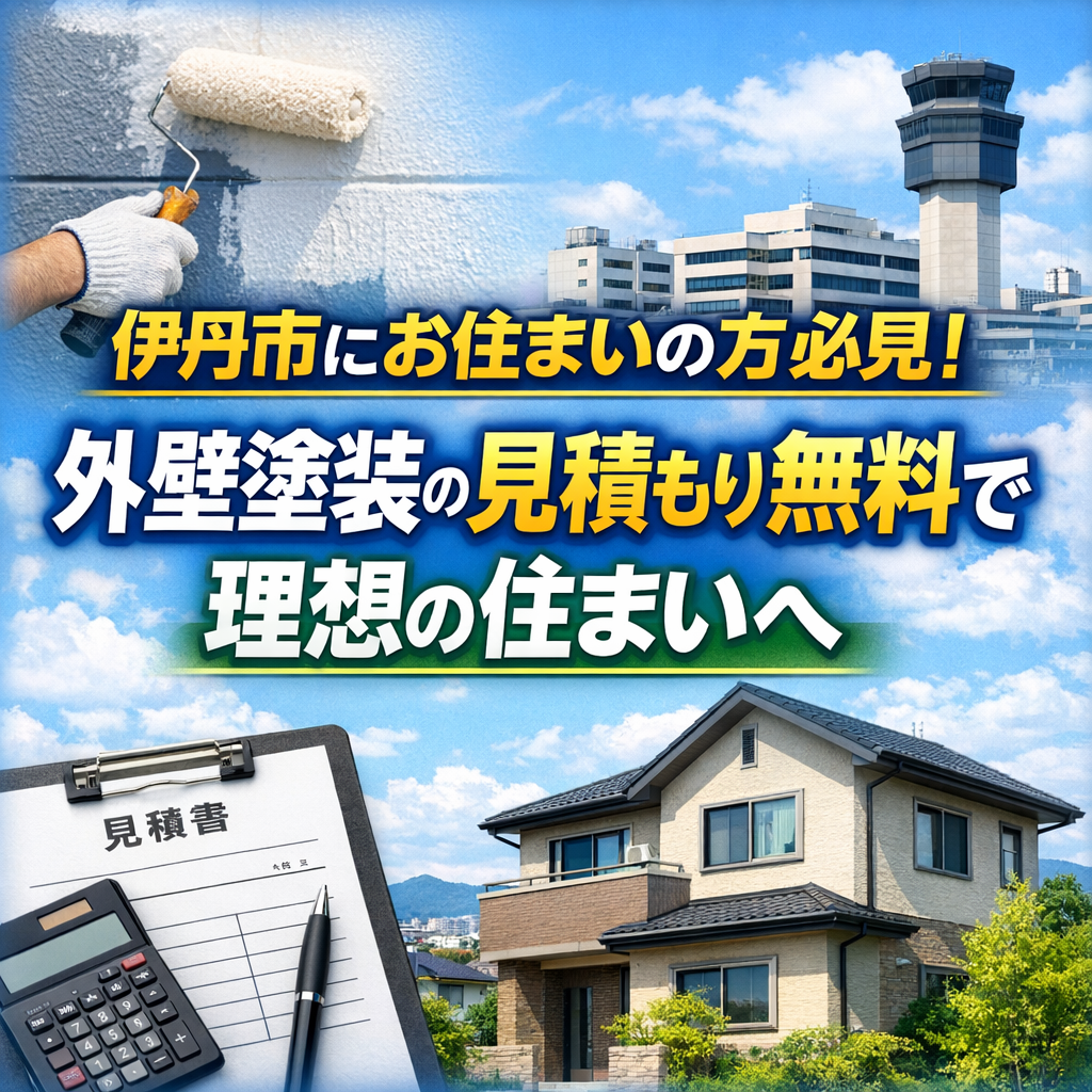 伊丹市にお住まいの方必見！外壁塗装の見積もり無料で理想の住まいへ