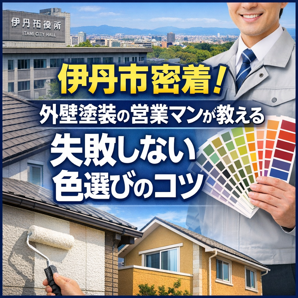 伊丹市密着！外壁塗装の営業マンが教える失敗しない色選びのコツ