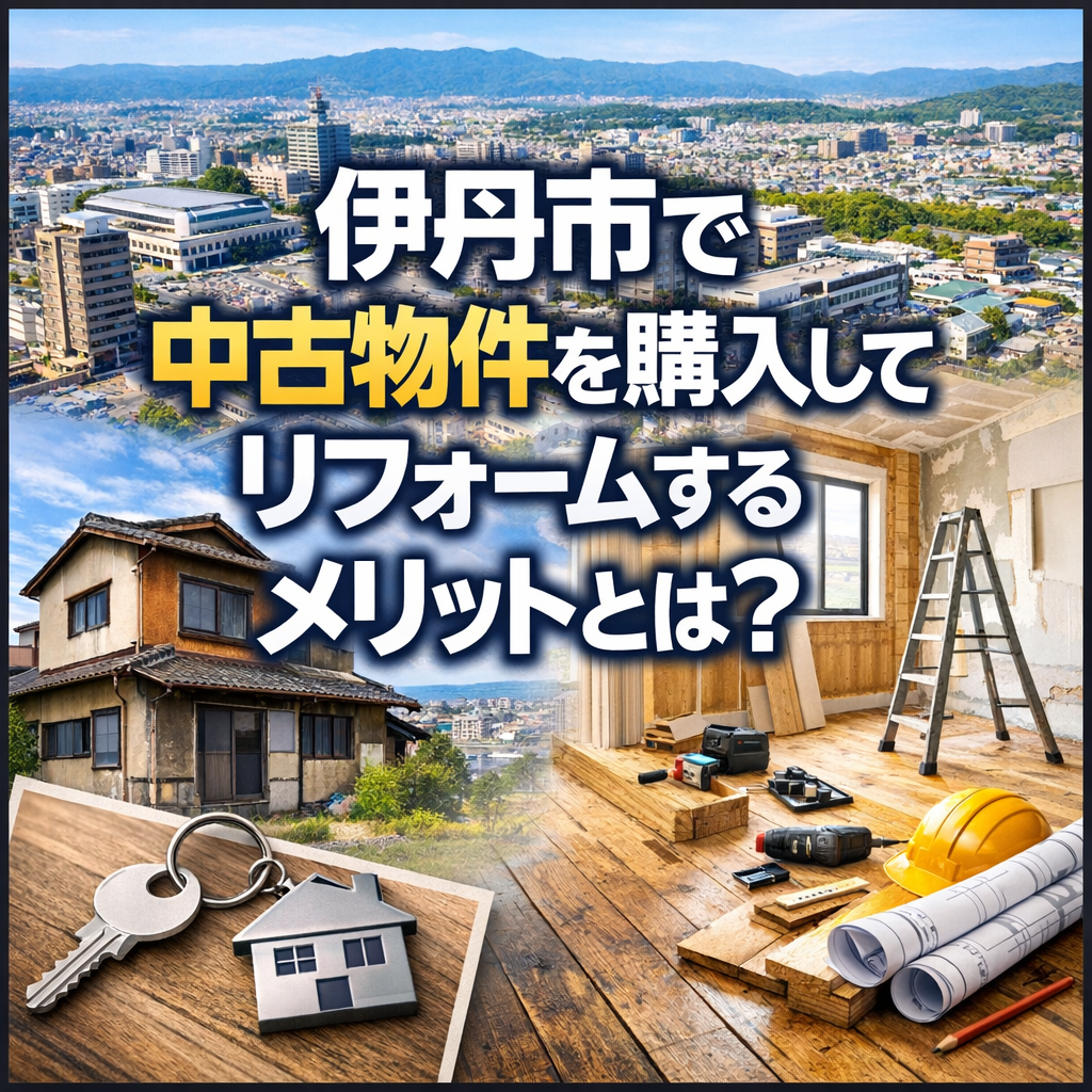 伊丹市で中古物件を購入してリフォームするメリットとは？