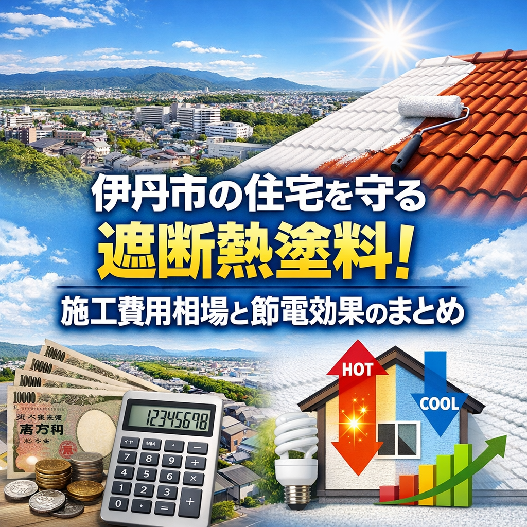 伊丹市の住宅を守る遮断熱塗料！施工費用相場と節電効果のまとめ