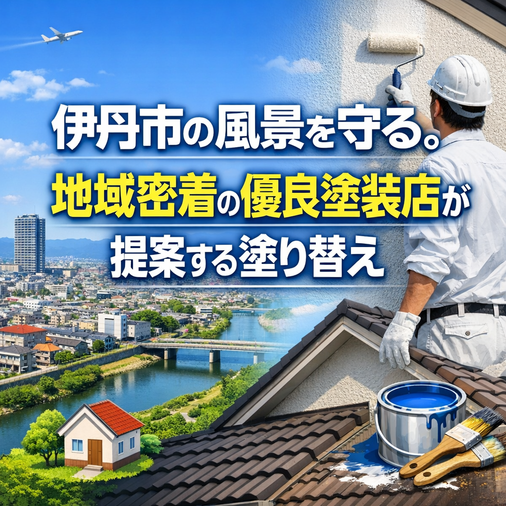 伊丹市の風景を守る。地域密着の優良塗装店が提案する塗り替え