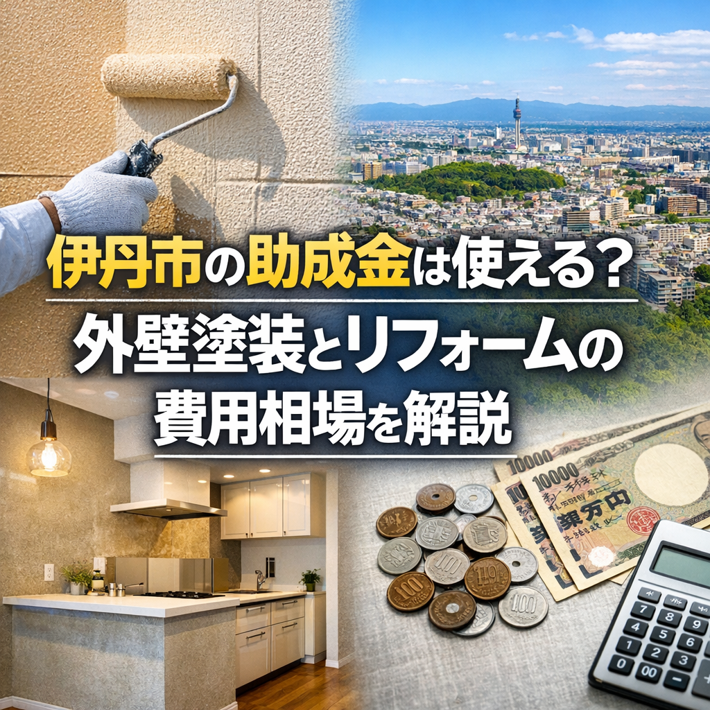 伊丹市の助成金は使える？外壁塗装とリフォームの費用相場を解説