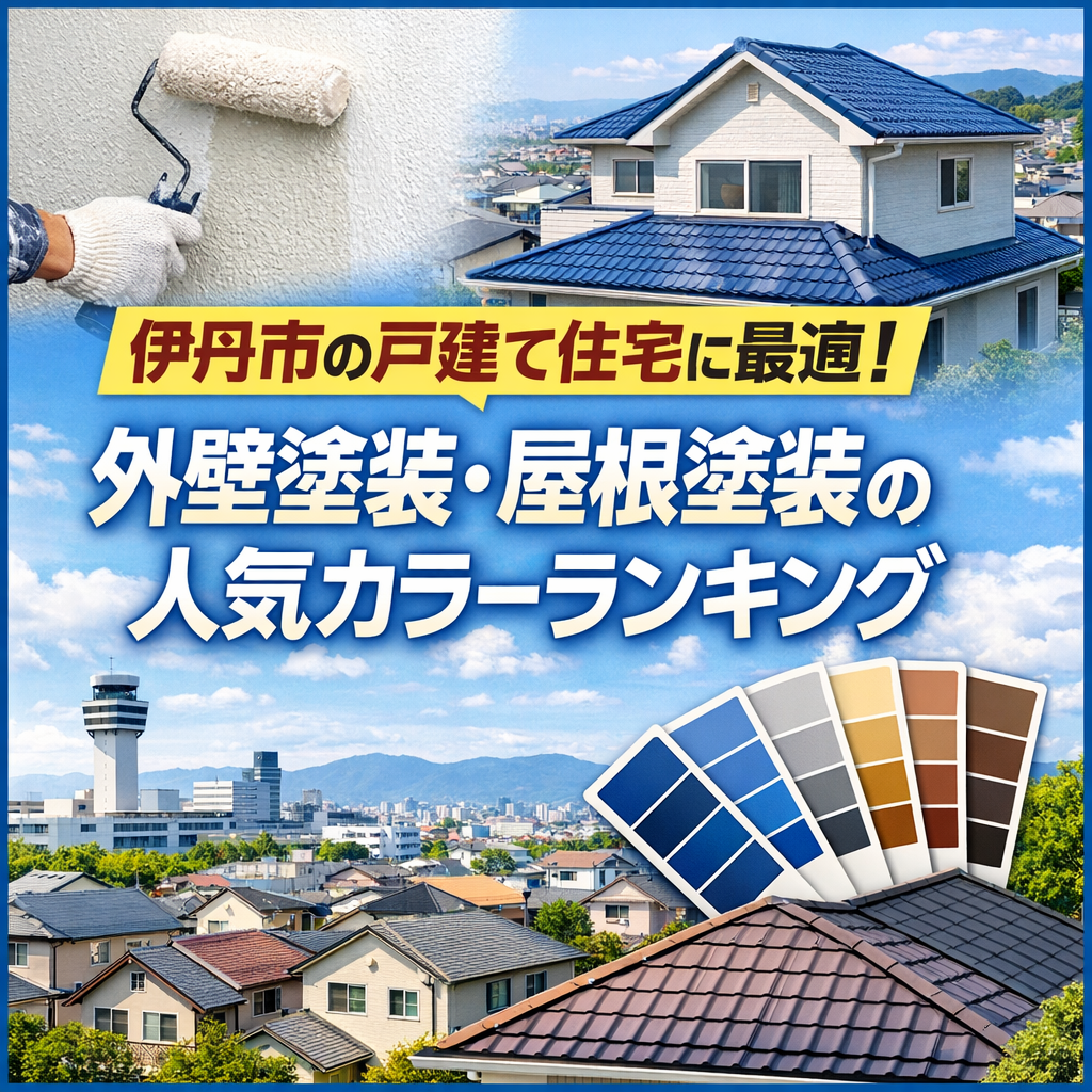 伊丹市の戸建て住宅に最適！外壁塗装・屋根塗装の人気カラーランキング