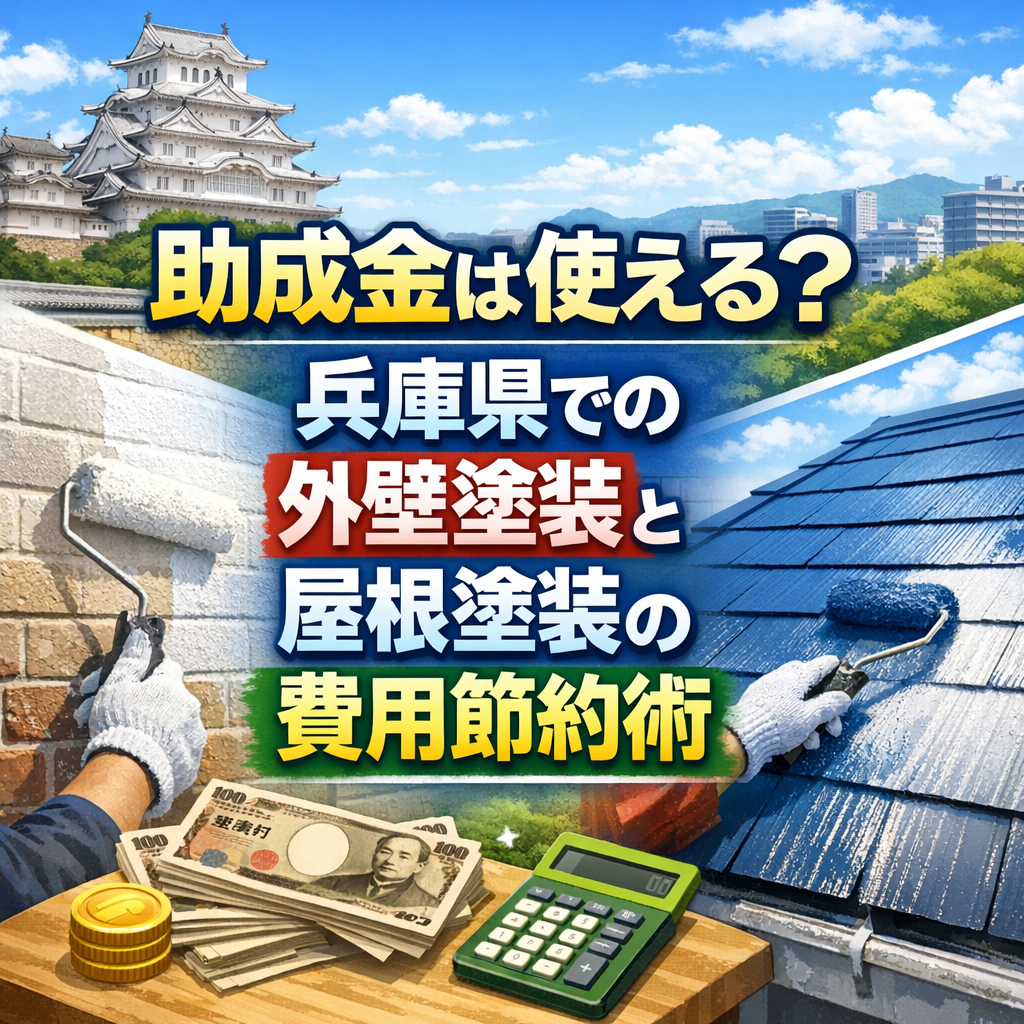 助成金は使える？兵庫県での外壁塗装と屋根塗装の費用節約術