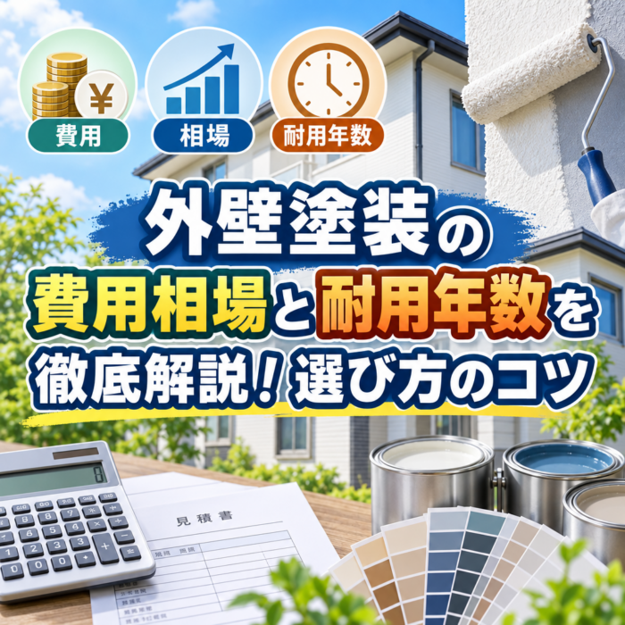 外壁塗装の費用相場と耐用年数を徹底解説！選び方のコツ