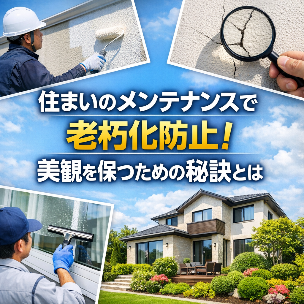 住まいのメンテナンスで老朽化防止！美観を保つための秘訣とは