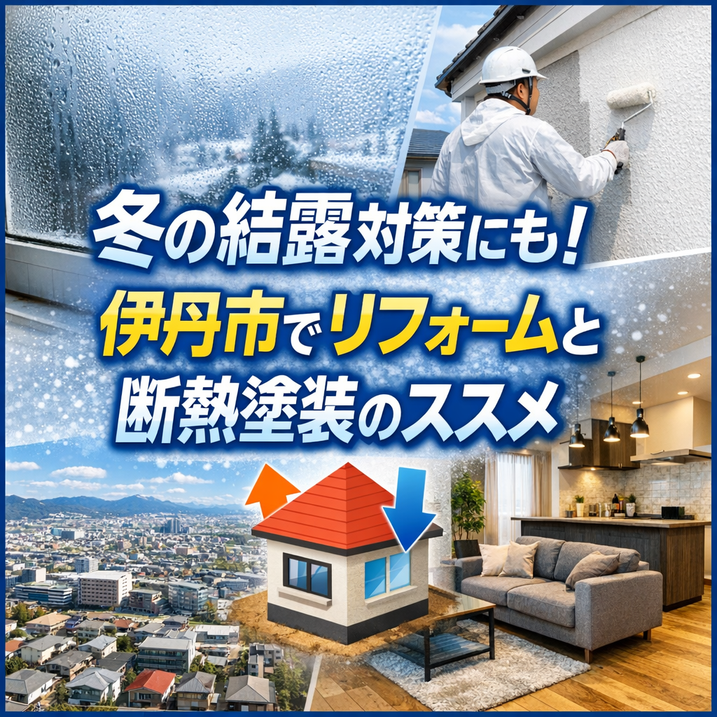冬の結露対策にも！伊丹市でリフォームと断熱塗装のススメ