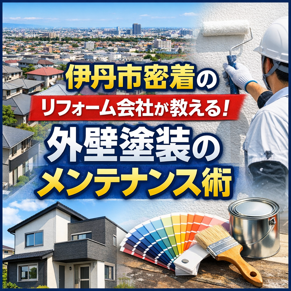 伊丹市密着のリフォーム会社が教える！外壁塗装のメンテナンス術