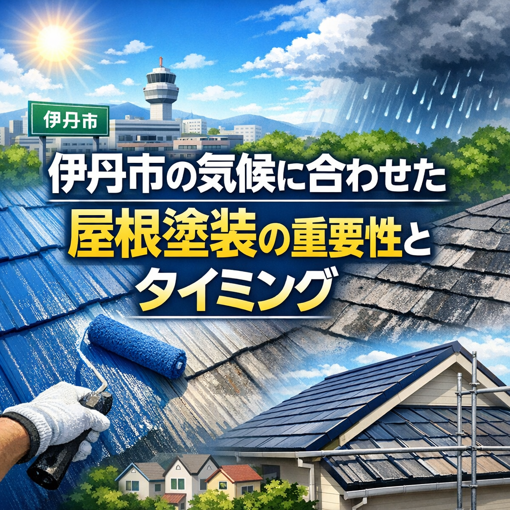 伊丹市の気候に合わせた屋根塗装の重要性とタイミング