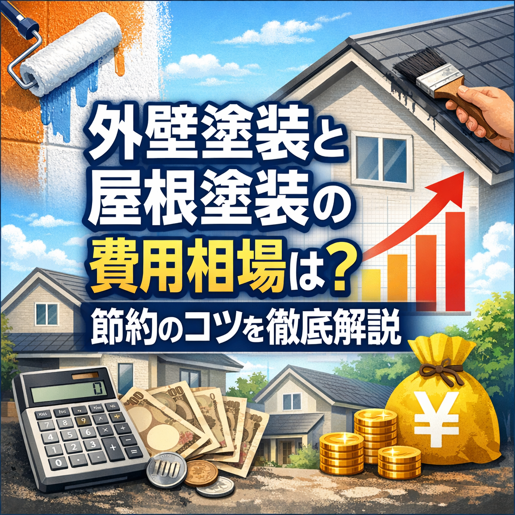 外壁塗装と屋根塗装の費用相場は？節約のコツを徹底解説