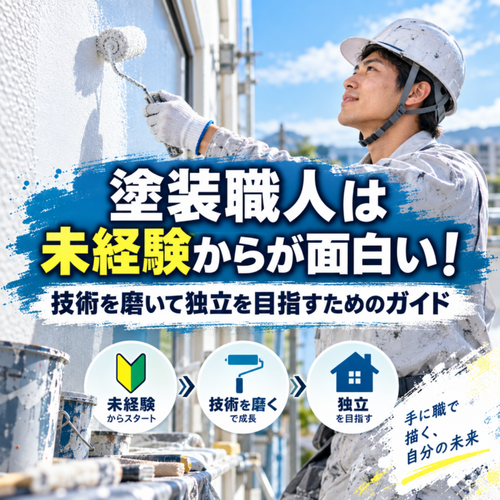 塗装職人は未経験からが面白い！技術を磨いて独立を目指すためのガイド