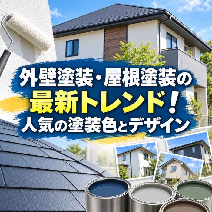 外壁塗装・屋根塗装の最新トレンド！人気の塗装色とデザイン