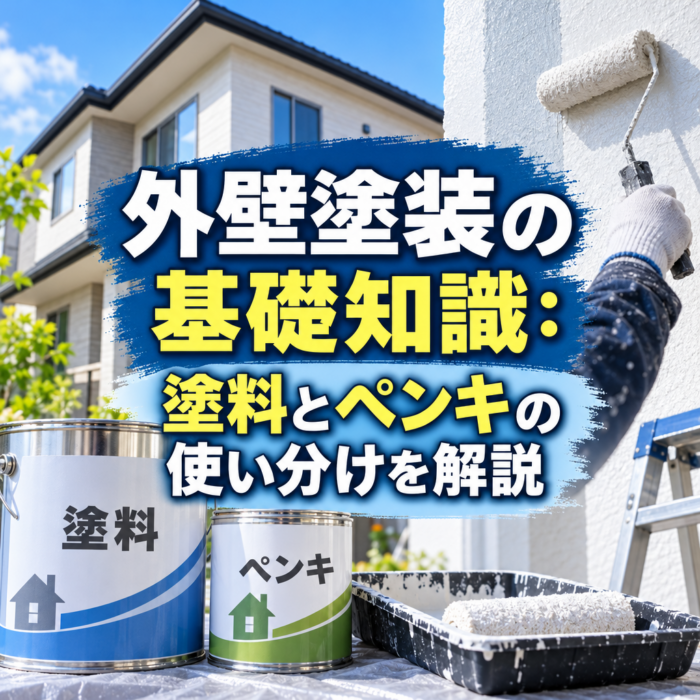 外壁塗装の基礎知識：塗料とペンキの使い分けを解説